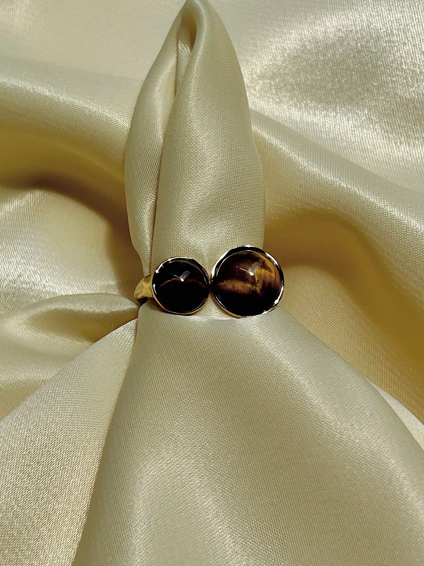 “Double quartz” anillo