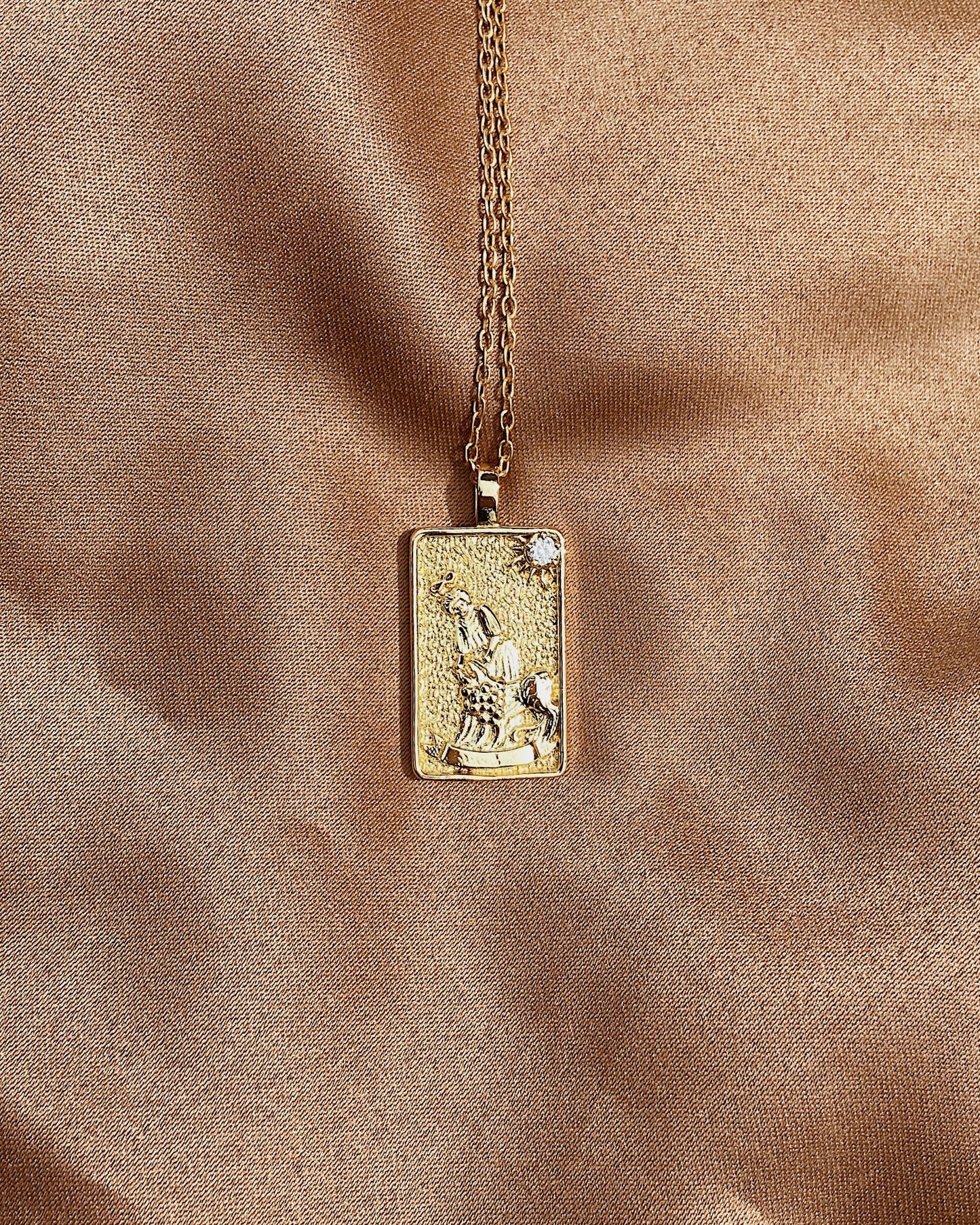 Tarot card necklace