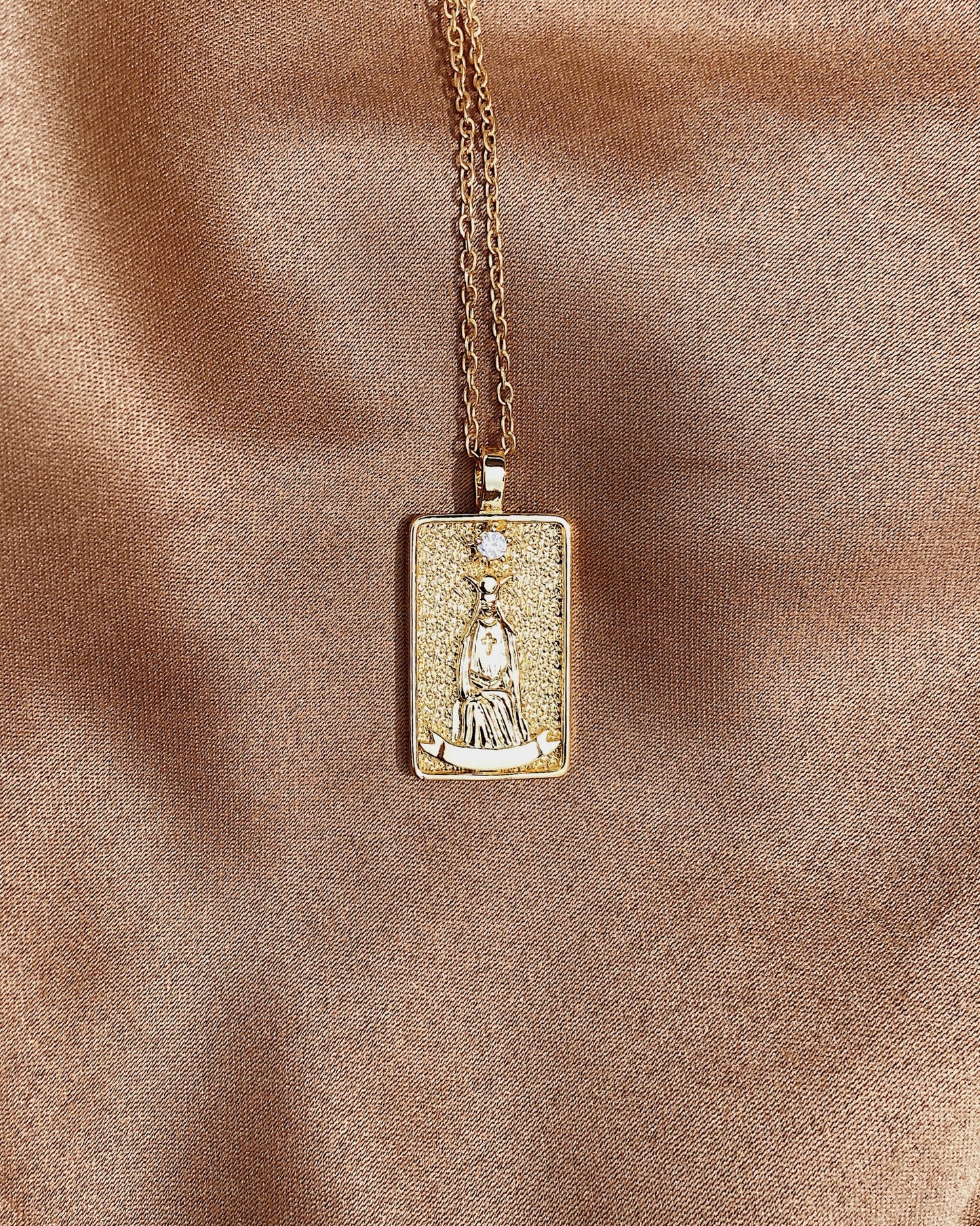 Tarot card necklace