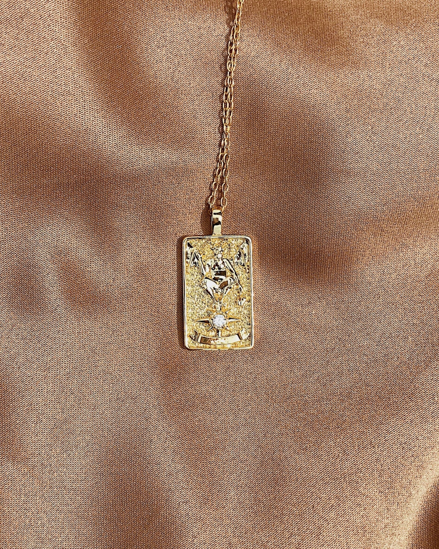 Tarot card necklace