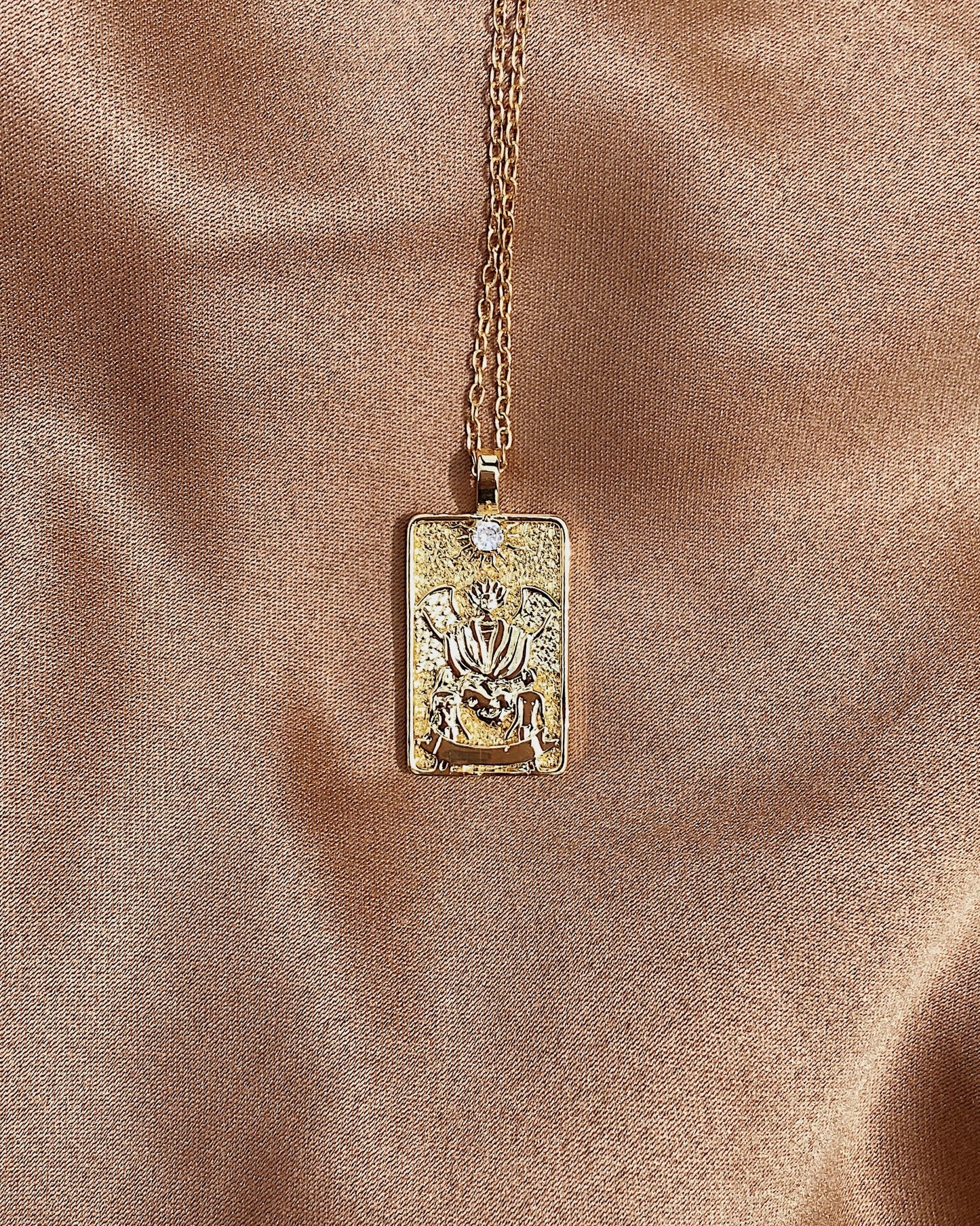 Tarot card necklace