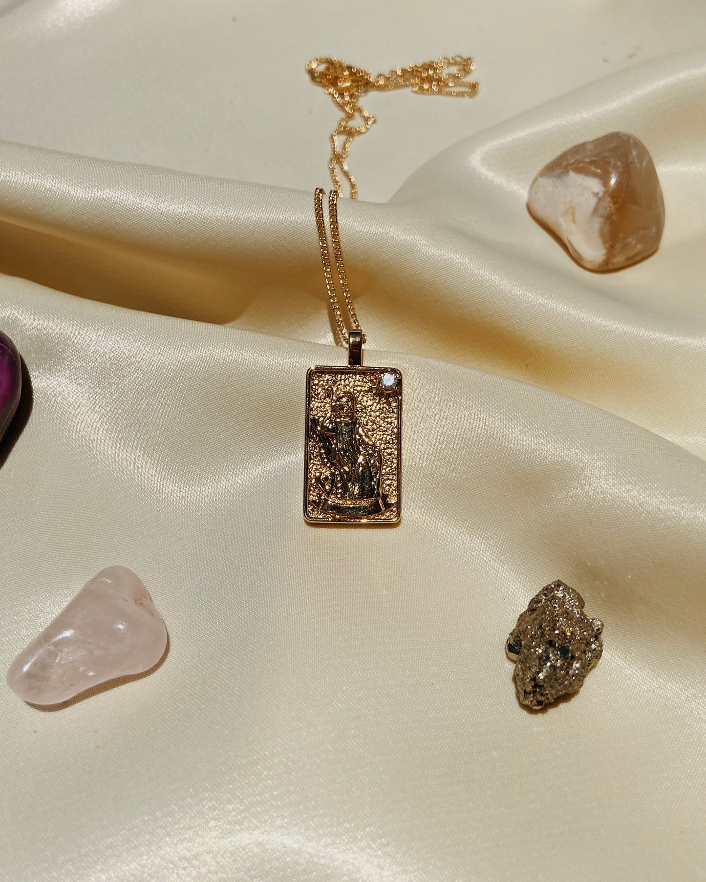 Tarot card necklace